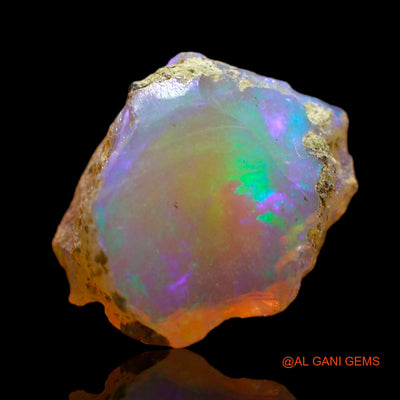 4.00 Cts Natural Ethiopian Fire Opal Fancy Rough Loose Gemstone For Jewelry 13x10x6 mm E-268
