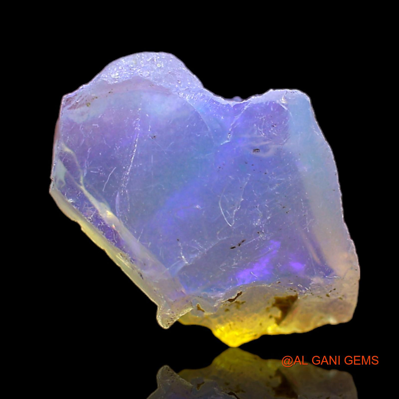 Natural Untreated Fire Opal Loose Gemstone Fancy Rough From Ethiopia 3.00 Cts 15x11x6 mm E-270