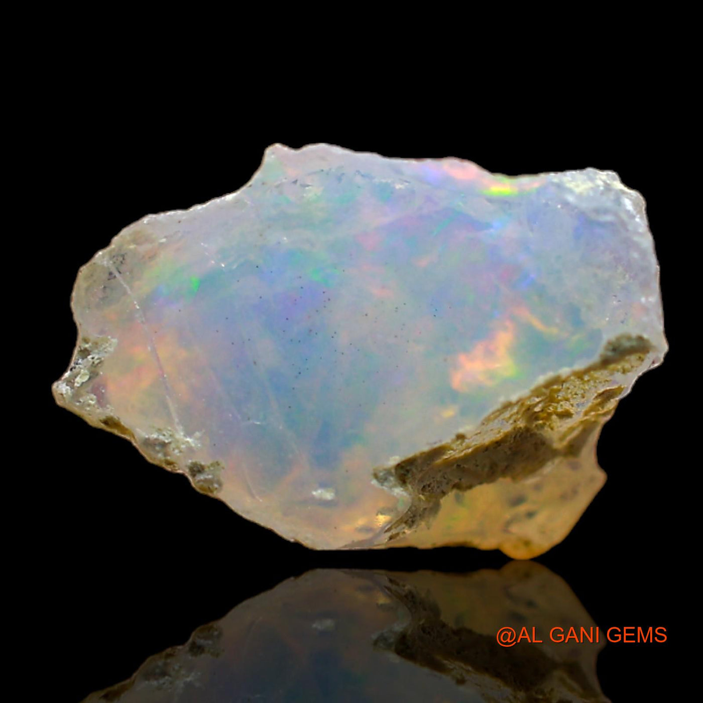 4.00 Cts Natural Ethiopian Fire Opal Loose Gemstone Fancy Rough 14x9x7 mm E-272