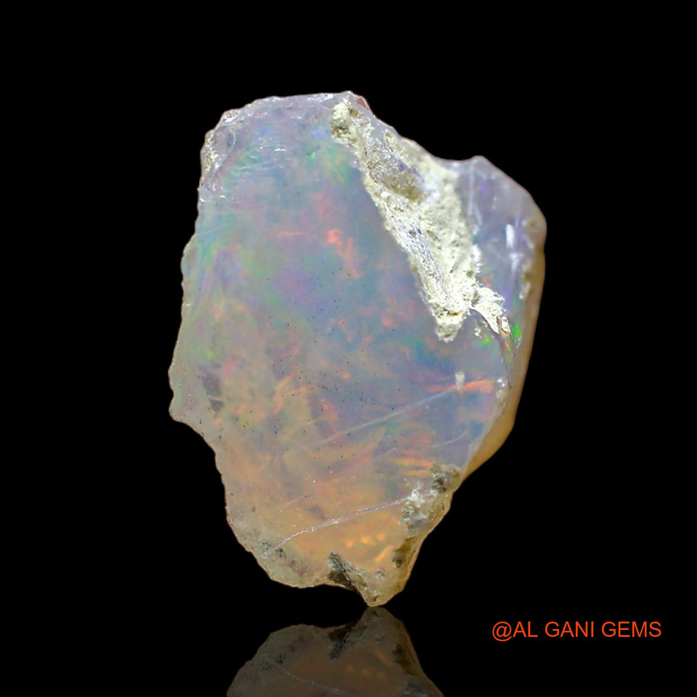 4.00 Cts Natural Ethiopian Fire Opal Loose Gemstone Fancy Rough 14x9x7 mm E-272