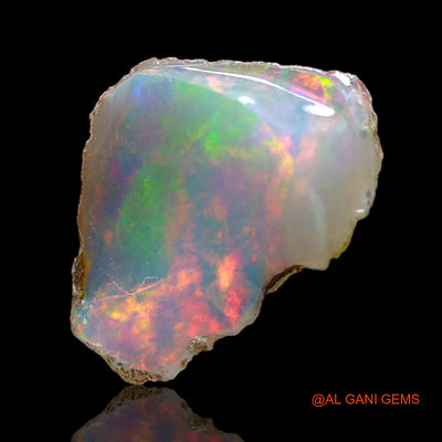 Natural Untreated Fire Opal Loose Gemstone Fancy Rough From Ethiopia 2.00 Cts 15x10x3 mm E-274