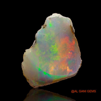 Natural Untreated Fire Opal Loose Gemstone Fancy Rough From Ethiopia 2.00 Cts 15x10x3 mm E-274