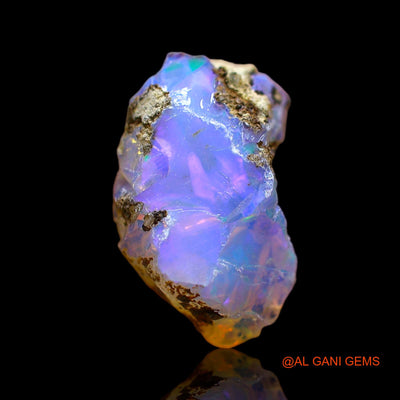 Natural Untreated Fire Opal Loose Gemstone Fancy Rough From Ethiopia 4.00 Cts 14x8x6 mm E-275