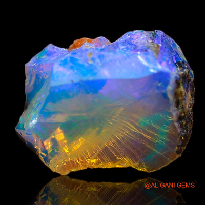 3.00 Cts Natural Ethiopian Fire Opal Loose Gemstone Fancy Rough 13x9x6 mm E-278
