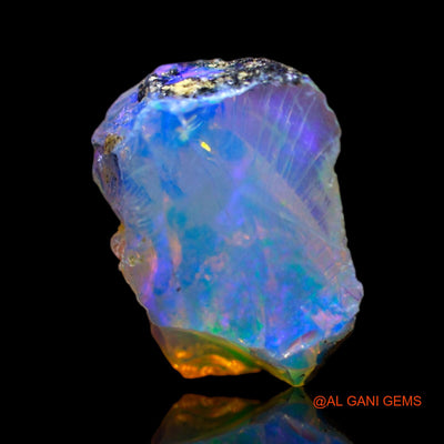 3.00 Cts Natural Ethiopian Fire Opal Loose Gemstone Fancy Rough 13x9x6 mm E-278