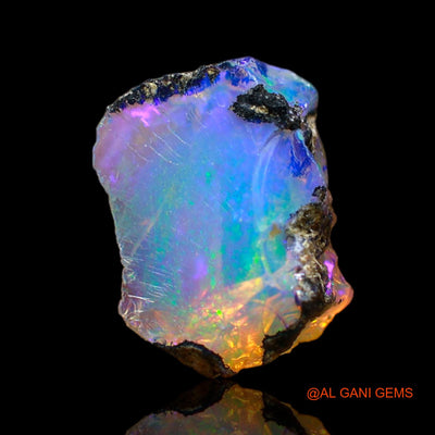 3.00 Cts Natural Ethiopian Fire Opal Loose Gemstone Fancy Rough 13x9x6 mm E-278