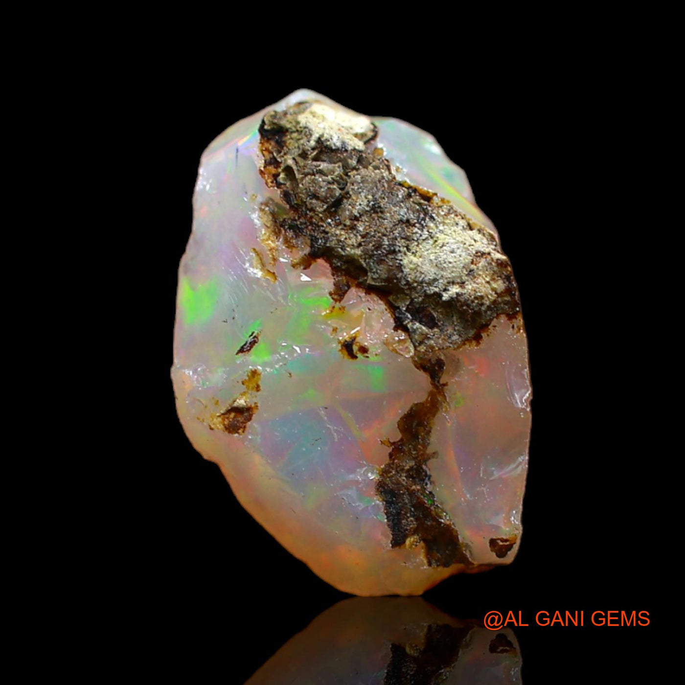 3.00 Cts Natural Ethiopian Fire Opal Fancy Rough Loose Gemstone For Jewelry 14x9x7 mm E-279