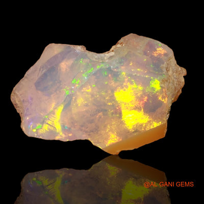 2.00 Cts Unheated Ethiopian Fire Opal Loose Gemstone Fancy Rough Natural 14x9x1 mm E-27
