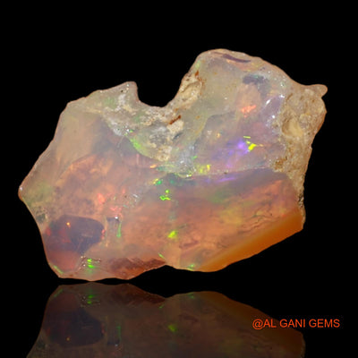 2.00 Cts Unheated Ethiopian Fire Opal Loose Gemstone Fancy Rough Natural 14x9x1 mm E-27
