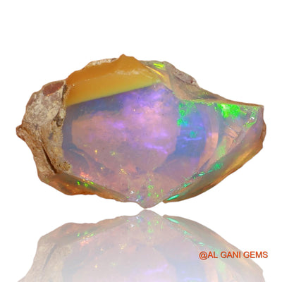 2.00 Cts Unheated Ethiopian Fire Opal Loose Gemstone Fancy Rough Natural 14x9x1 mm E-27