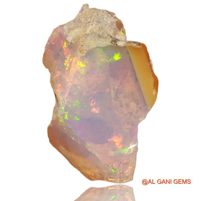 2.00 Cts Unheated Ethiopian Fire Opal Loose Gemstone Fancy Rough Natural 14x9x1 mm E-27