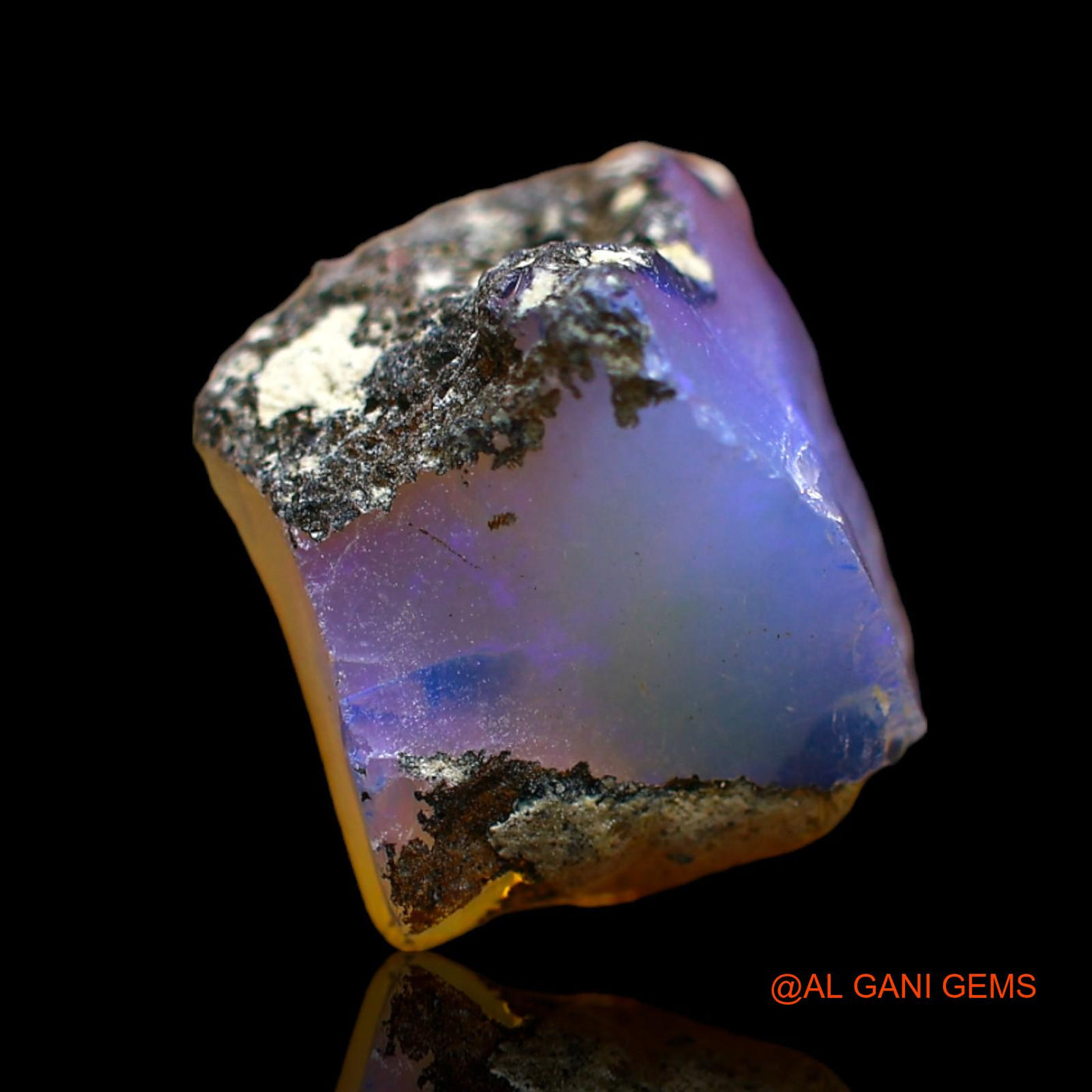 Natural Untreated Fire Opal Loose Gemstone Fancy Rough From Ethiopia 5.00 Cts 13x11x8 mm E-280
