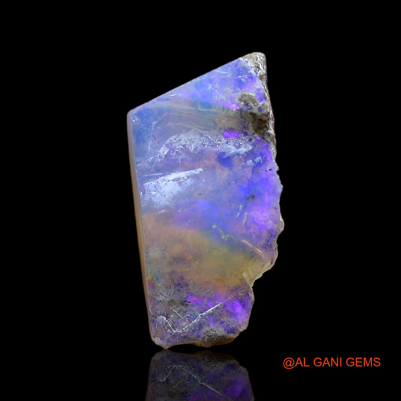 3.00 Cts Natural Ethiopian Fire Opal Loose Gemstone Fancy Rough 17x9x6 mm E-281