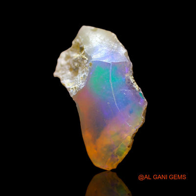 Natural Untreated Fire Opal Loose Gemstone Fancy Rough From Ethiopia 3.00 Cts 16x9x8 mm E-282