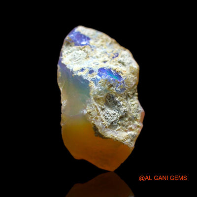 Natural Untreated Fire Opal Loose Gemstone Fancy Rough From Ethiopia 3.00 Cts 16x9x8 mm E-282