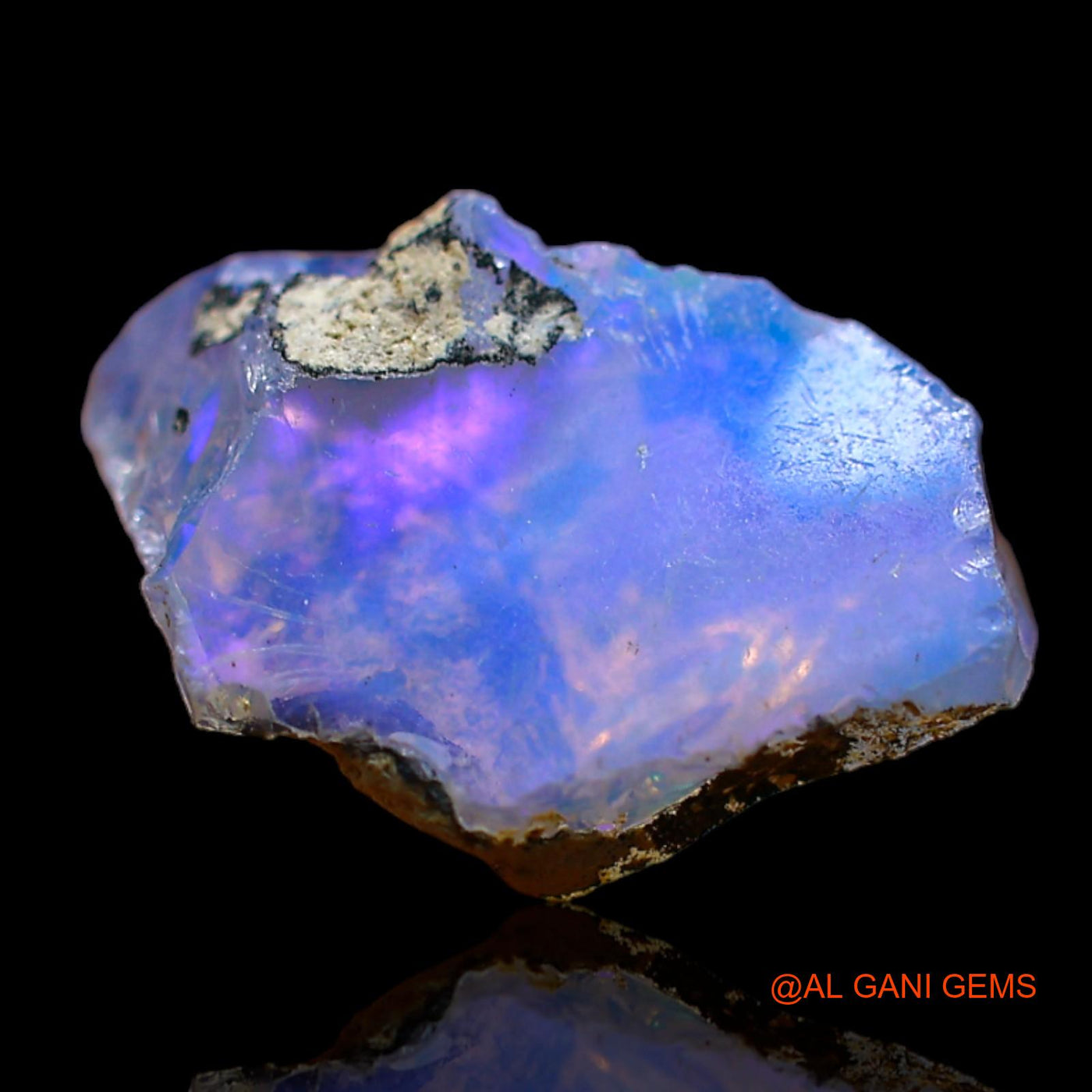 3.00 Cts Unheated Ethiopian Fire Opal Loose Gemstone Fancy Rough Natural 15x9x7 mm E-283