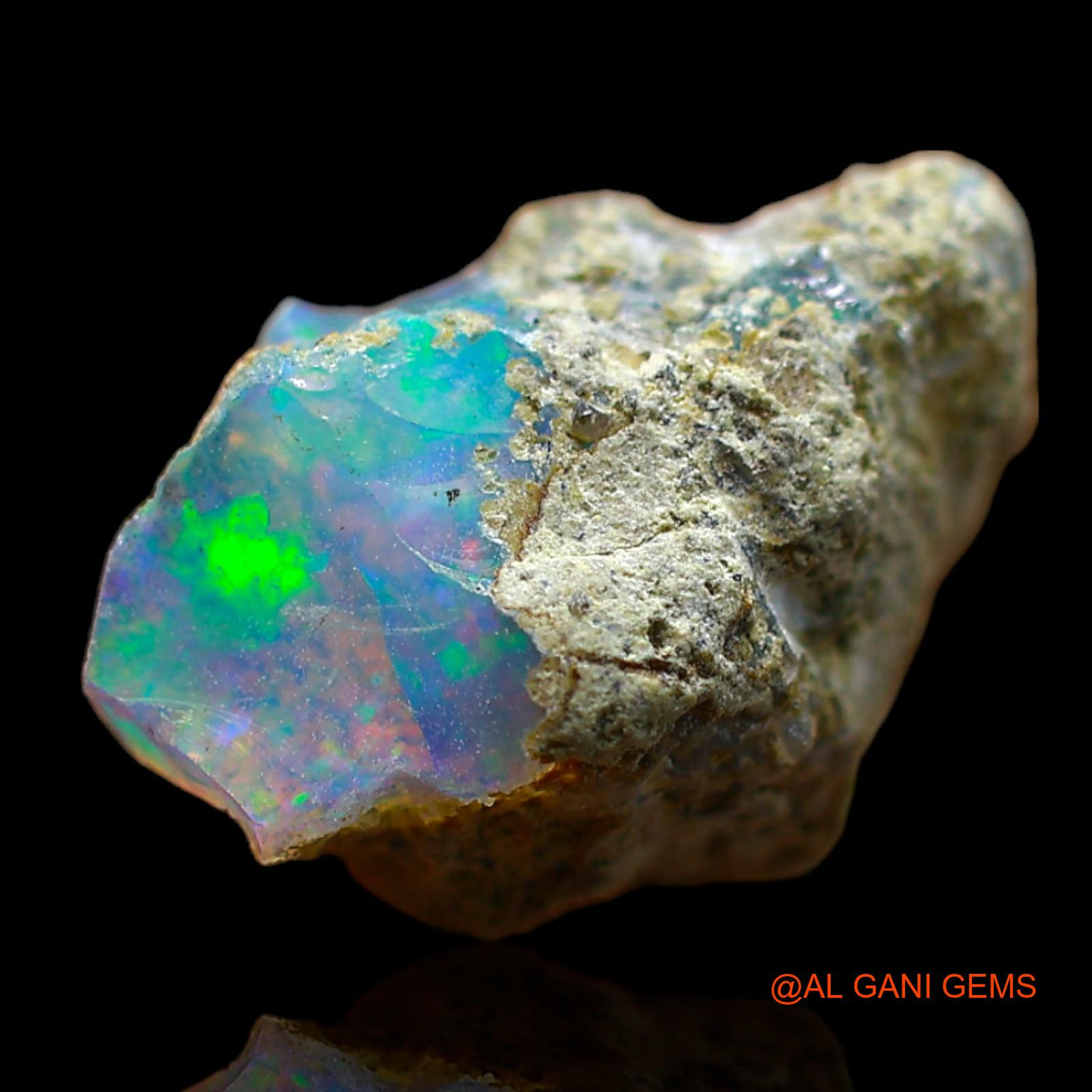 5.00 Cts Natural Ethiopian Fire Opal Loose Gemstone Fancy Rough 16x11x10 mm E-284