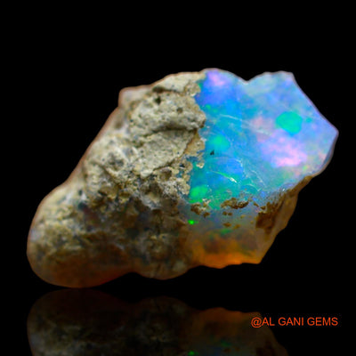 5.00 Cts Natural Ethiopian Fire Opal Loose Gemstone Fancy Rough 16x11x10 mm E-284
