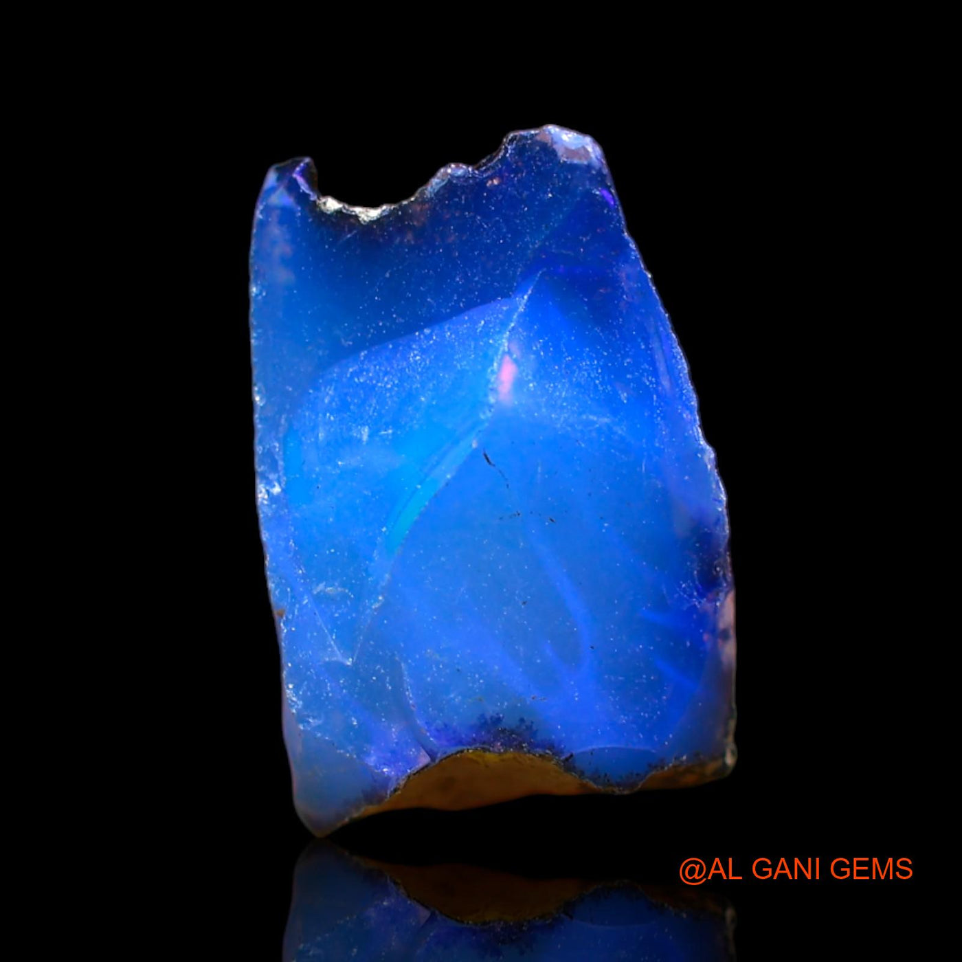 5.00 Cts Natural Ethiopian Fire Opal Loose Gemstone Fancy Rough 12x11x9 mm E-285
