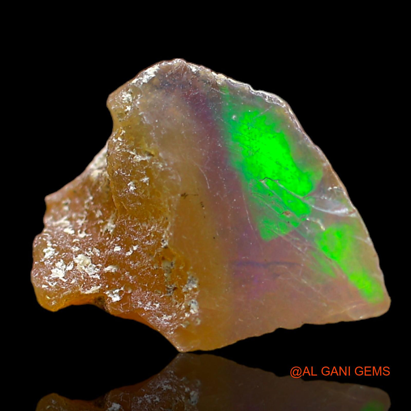 4.00 Cts Natural Ethiopian Fire Opal Loose Gemstone Fancy Rough 13x11x10 mm E-286