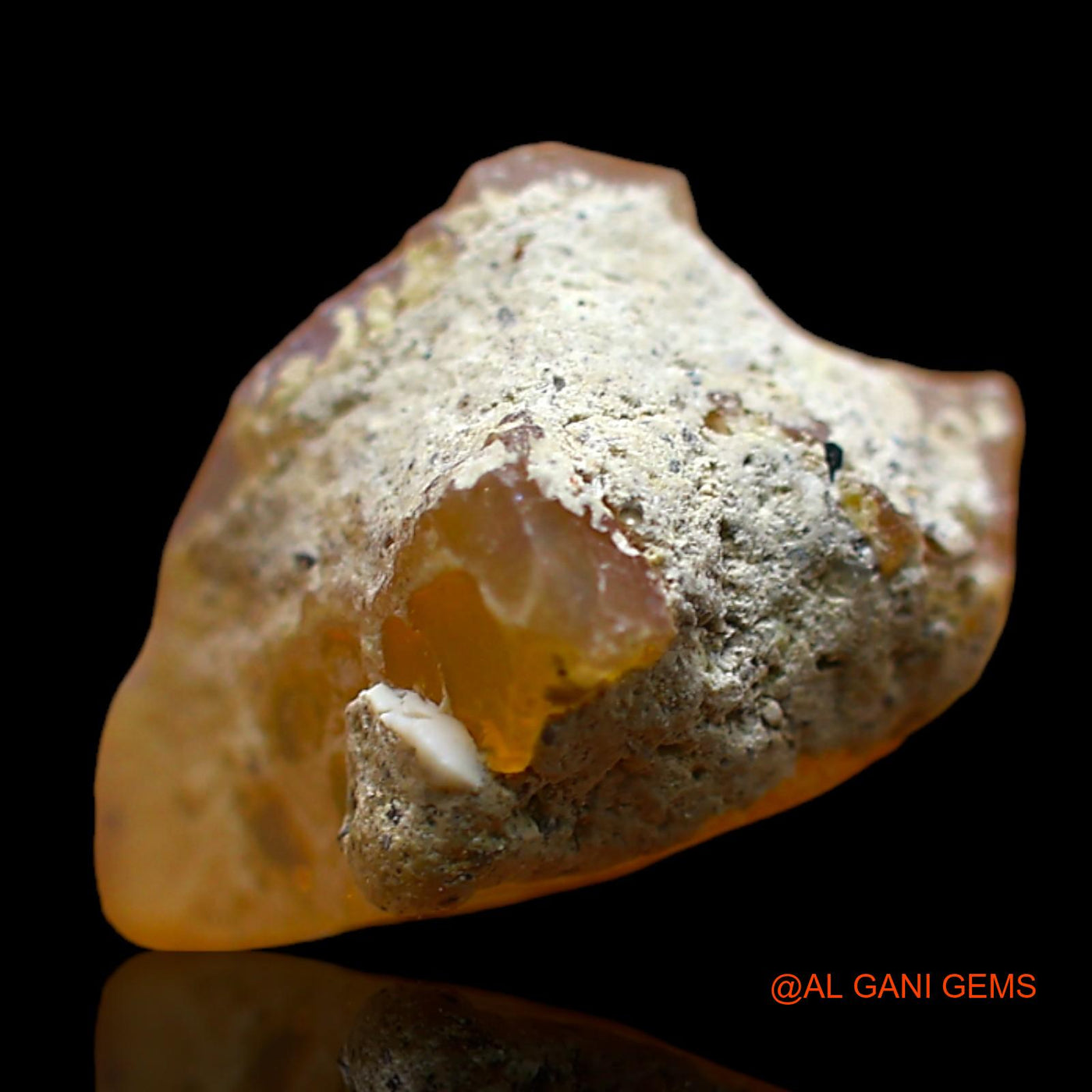 4.00 Cts Natural Ethiopian Fire Opal Loose Gemstone Fancy Rough 13x11x10 mm E-286