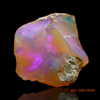 3.00 Cts Natural Ethiopian Fire Opal Loose Gemstone Fancy Rough 13x13x5 mm E-287
