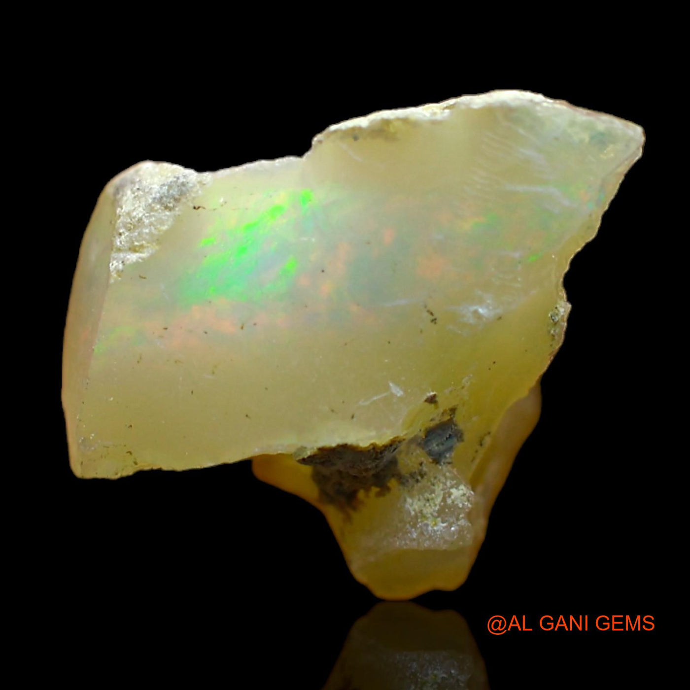 4.00 Cts Unheated Ethiopian Fire Opal Loose Gemstone Fancy Rough Natural 15x11x10 mm E-288