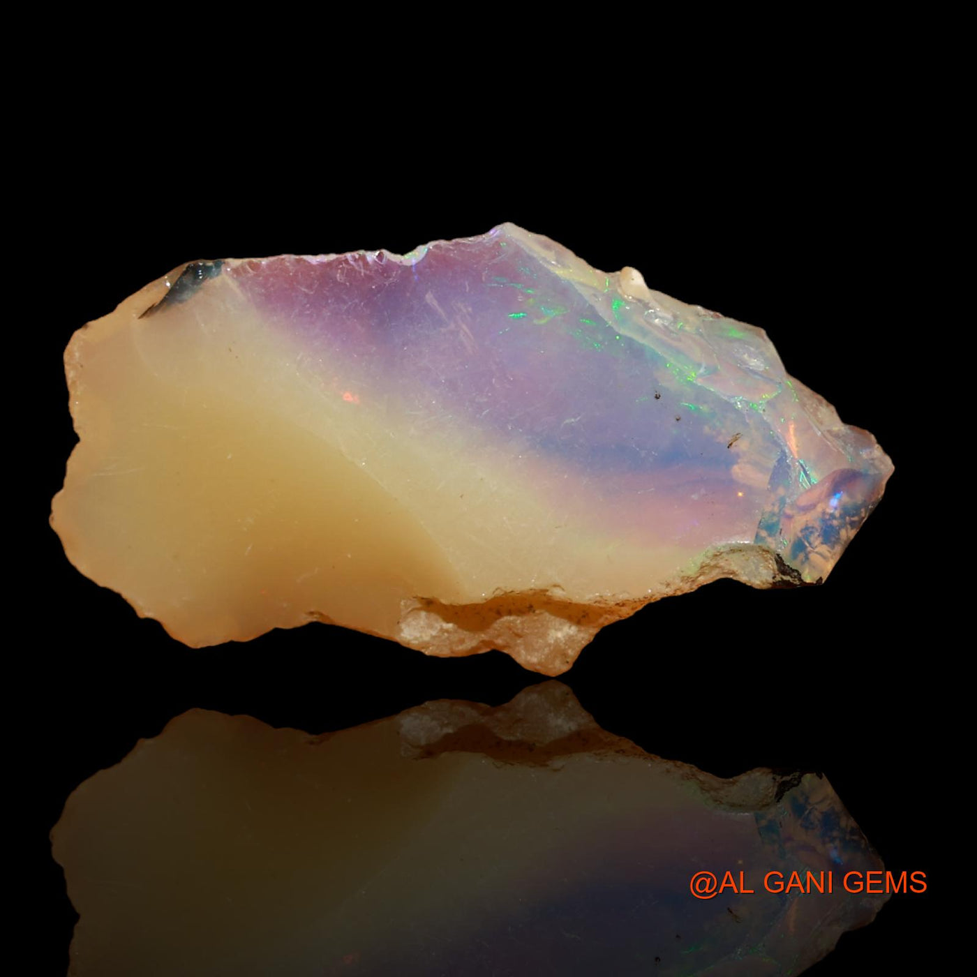 7.00 Cts Natural Ethiopian Fire Opal Loose Gemstone Fancy Rough 27x15x6 mm E-28