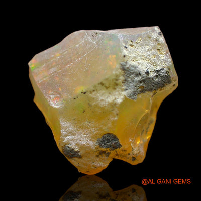 Natural Fire Opal Gemstone 3.00 Cts Loose Fancy Rough From Ethiopia 13x12x5 mm E-290