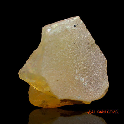 Natural Fire Opal Gemstone 3.00 Cts Loose Fancy Rough From Ethiopia 13x12x5 mm E-290