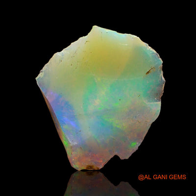 2.00 Cts Natural Ethiopian Fire Opal Loose Gemstone Fancy Rough 12x12x4 mm E-291
