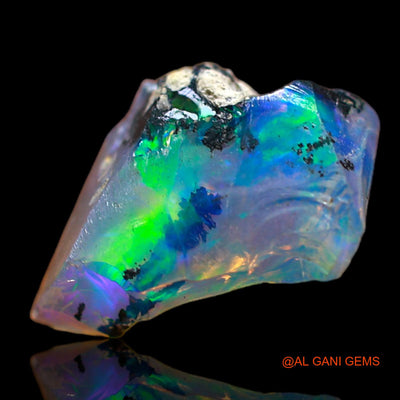3.00 Cts Natural Ethiopian Fire Opal Loose Gemstone Fancy Rough 14x8x6 mm E-292