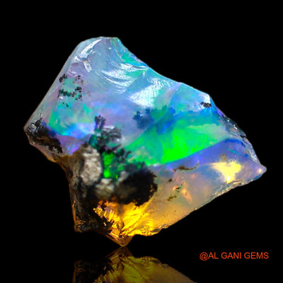 3.00 Cts Natural Ethiopian Fire Opal Loose Gemstone Fancy Rough 14x8x6 mm E-292