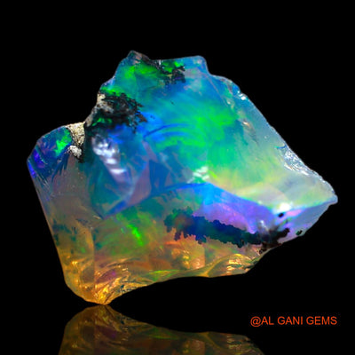 3.00 Cts Natural Ethiopian Fire Opal Loose Gemstone Fancy Rough 14x8x6 mm E-292