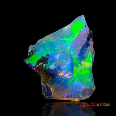 3.00 Cts Natural Ethiopian Fire Opal Loose Gemstone Fancy Rough 14x8x6 mm E-292