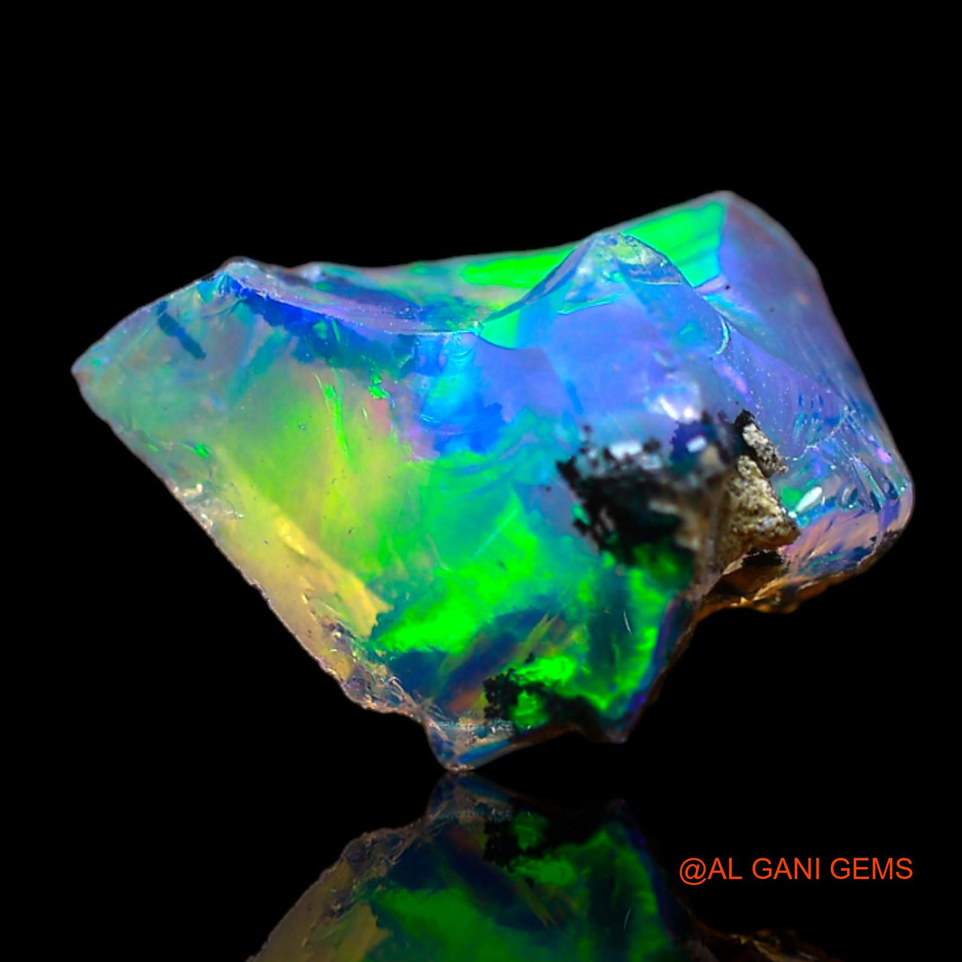 3.00 Cts Natural Ethiopian Fire Opal Loose Gemstone Fancy Rough 14x8x6 mm E-292