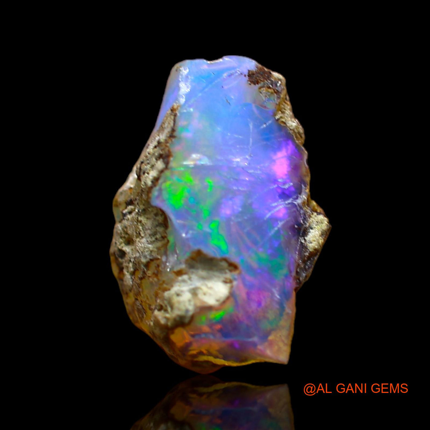 4.00 Cts Unheated Ethiopian Fire Opal Loose Gemstone Fancy Rough Natural 13x9x7 mm E-293
