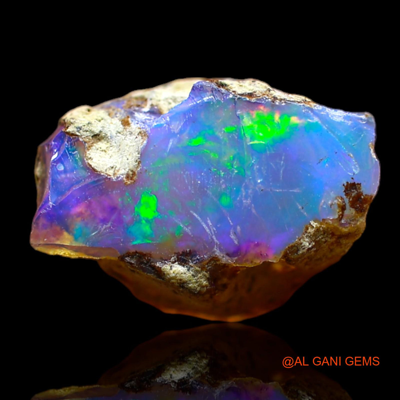 4.00 Cts Unheated Ethiopian Fire Opal Loose Gemstone Fancy Rough Natural 13x9x7 mm E-293
