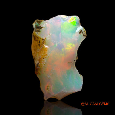 Natural Untreated Fire Opal Loose Gemstone Fancy Rough From Ethiopia 3.00 Cts 13x8x7 mm E-294