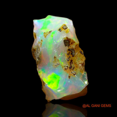 Natural Untreated Fire Opal Loose Gemstone Fancy Rough From Ethiopia 3.00 Cts 13x8x7 mm E-294