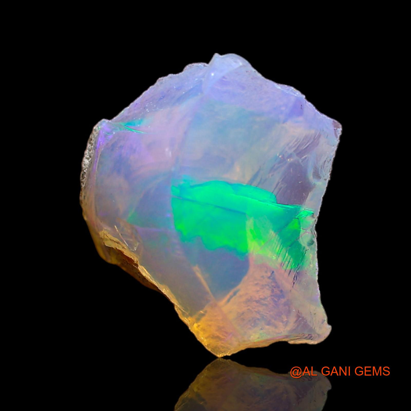 3.00 Cts Natural Ethiopian Fire Opal Fancy Rough Loose Gemstone For Jewelry 12x10x7 mm E-295