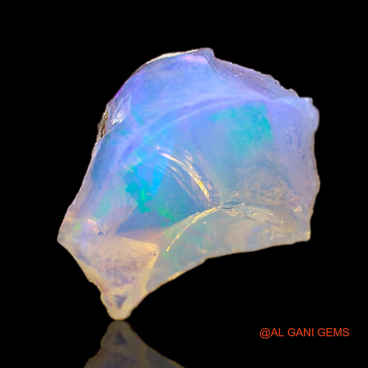 3.00 Cts Natural Ethiopian Fire Opal Fancy Rough Loose Gemstone For Jewelry 12x10x7 mm E-295