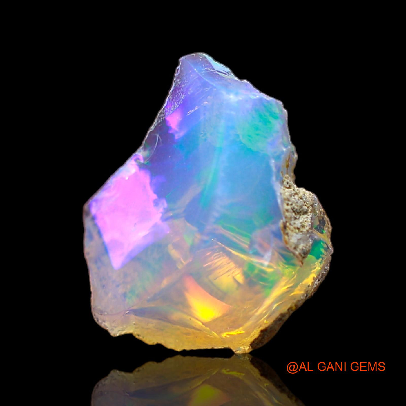 3.00 Cts Natural Ethiopian Fire Opal Fancy Rough Loose Gemstone For Jewelry 12x10x7 mm E-295