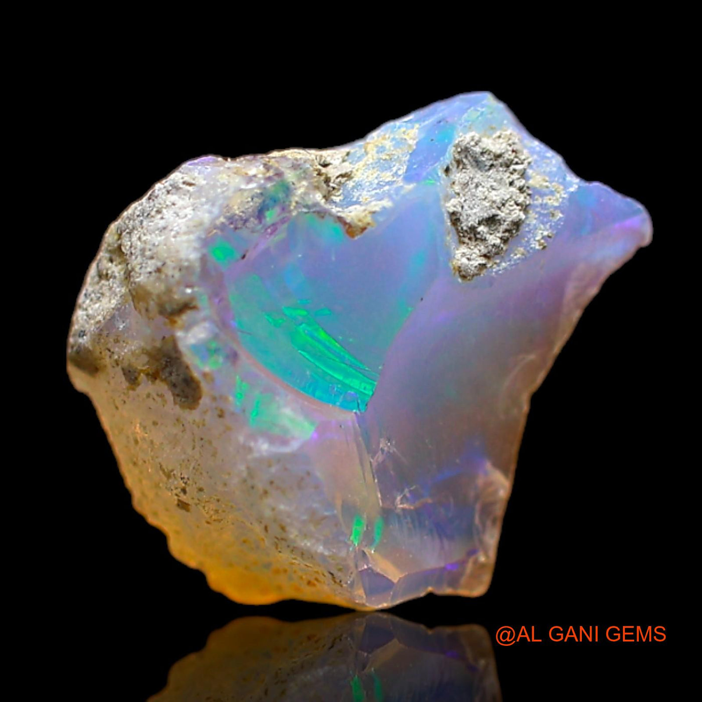 3.00 Cts Natural Ethiopian Fire Opal Fancy Rough Loose Gemstone For Jewelry 12x10x7 mm E-295