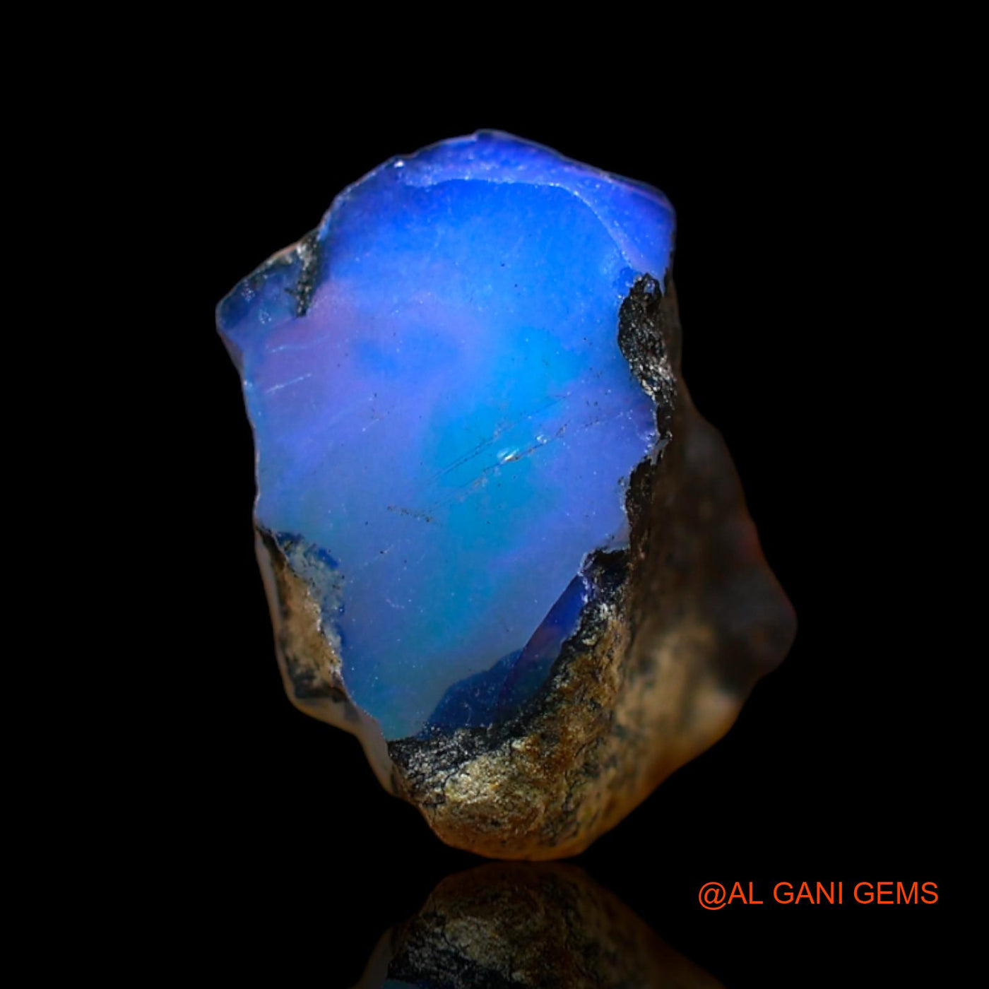 5.00 Cts Natural Ethiopian Fire Opal Loose Gemstone Fancy Rough 12x7x9 mm E-296
