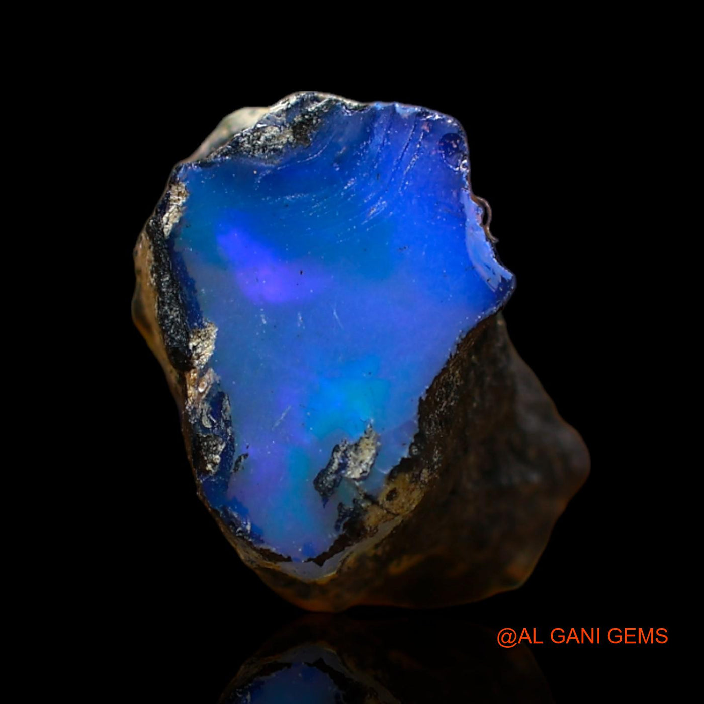 5.00 Cts Natural Ethiopian Fire Opal Loose Gemstone Fancy Rough 12x7x9 mm E-296