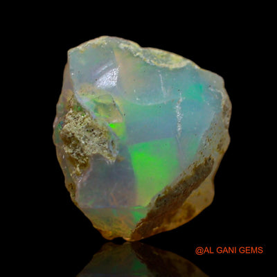 4.00 Cts Natural Ethiopian Fire Opal Fancy Rough Loose Gemstone For Jewelry 10x10x8 mm E-297