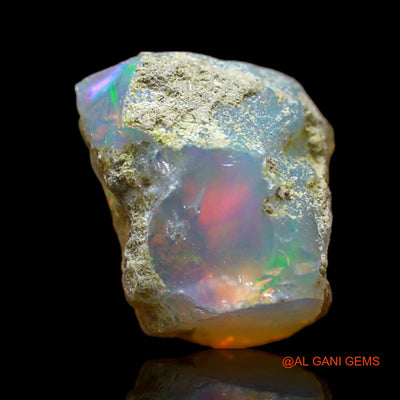 4.00 Cts Natural Ethiopian Fire Opal Fancy Rough Loose Gemstone For Jewelry 10x10x8 mm E-297