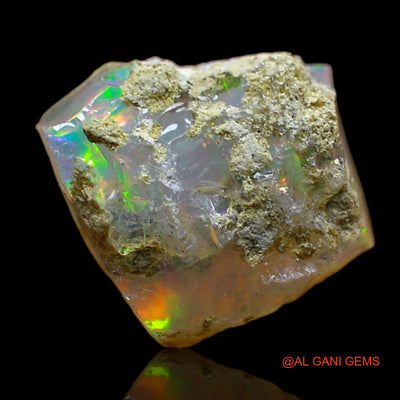 4.00 Cts Natural Ethiopian Fire Opal Fancy Rough Loose Gemstone For Jewelry 10x10x8 mm E-297