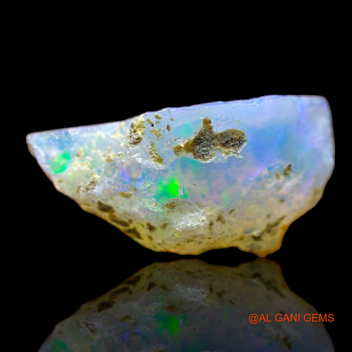 3.00 Cts Natural Ethiopian Fire Opal Loose Gemstone Fancy Rough 15x9x7 mm E-298